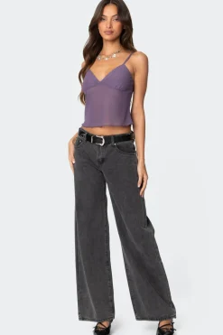 Serafina Sheer Mesh Tank Top