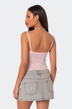 Serafina Sheer Mesh Tank Top