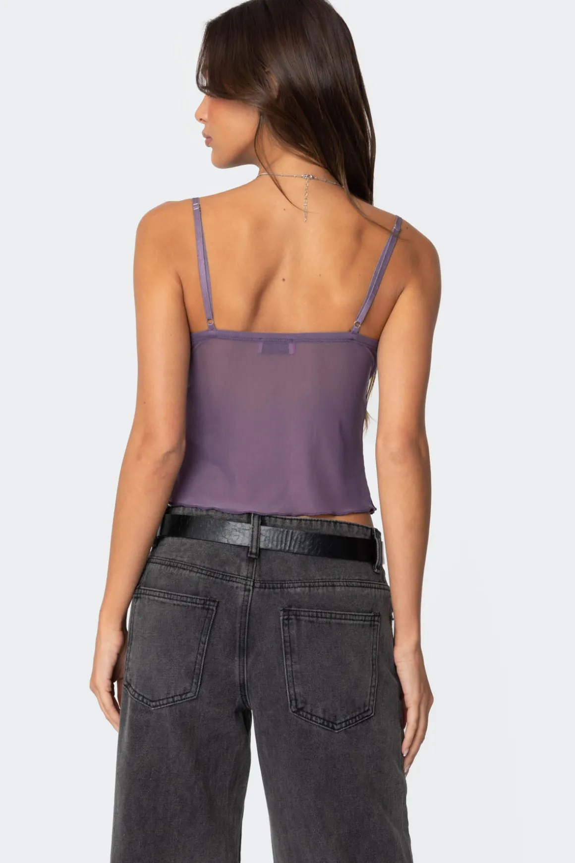 Serafina Sheer Mesh Tank Top