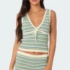 Serana Striped Knit Top