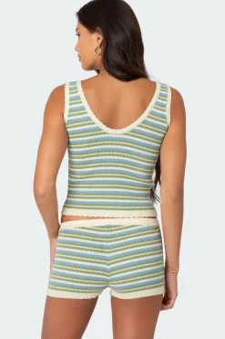 Serana Striped Knit Top
