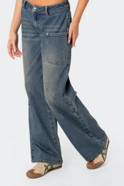 Serena Low Rise Carpenter Jeans