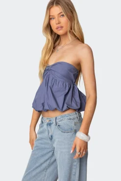 Serina Strapless Bubble Top