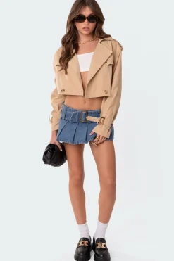 Shadow Cropped Trench Jacket