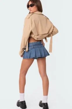 Shadow Cropped Trench Jacket