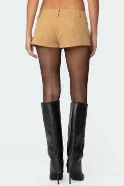 Shane Faux Suede Micro Shorts