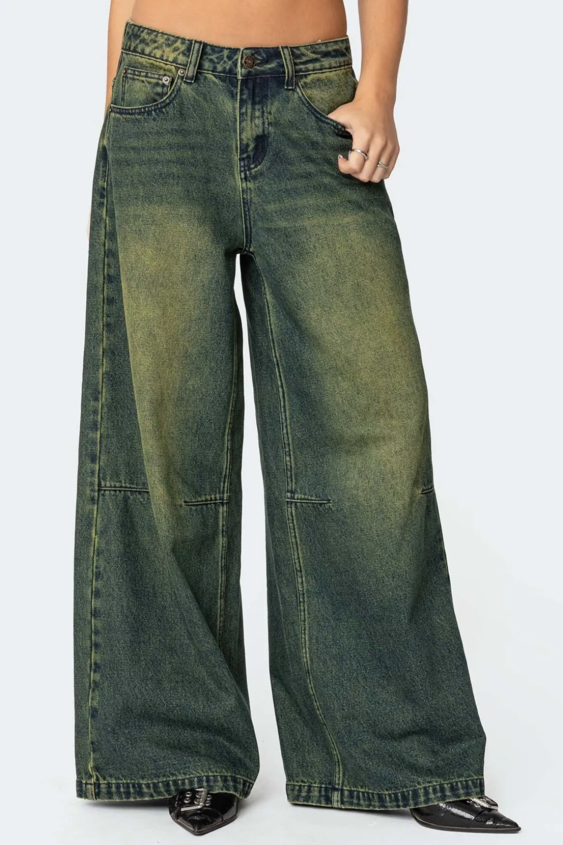 Shawn Washed Low Rise Jeans
