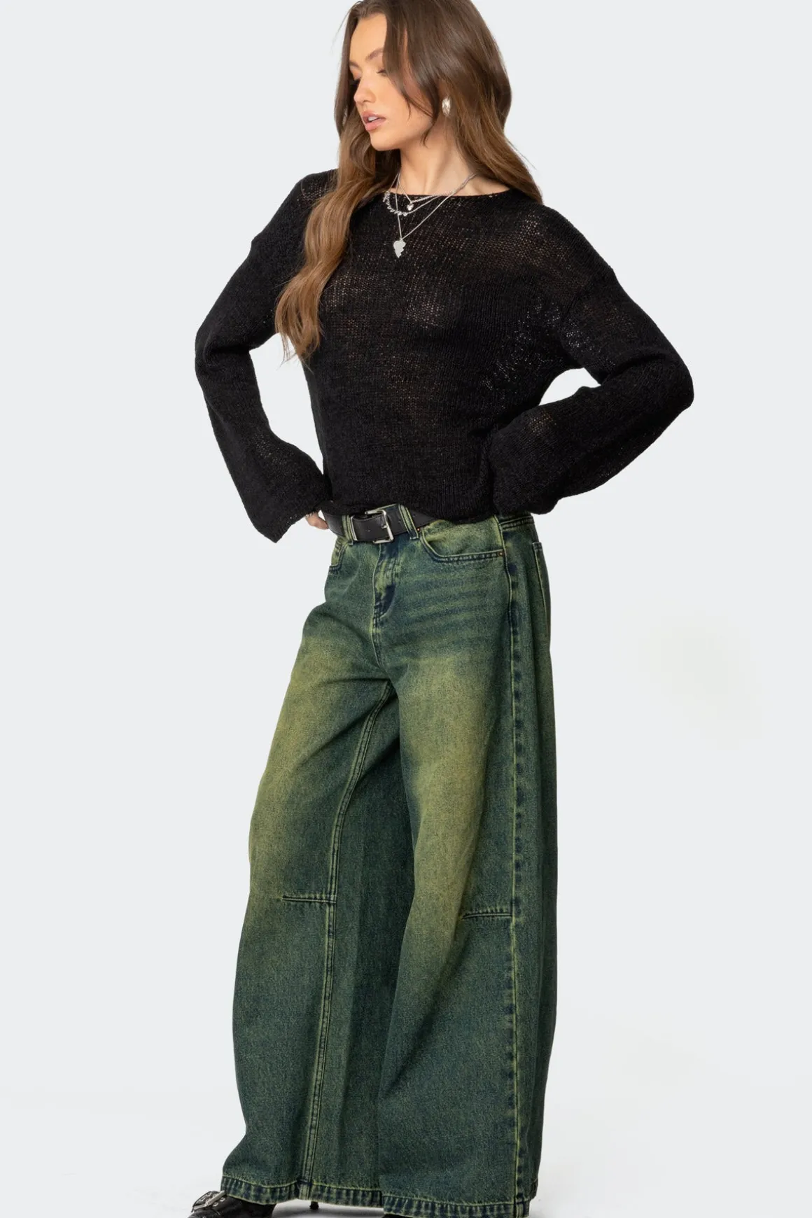 Shawn Washed Low Rise Jeans