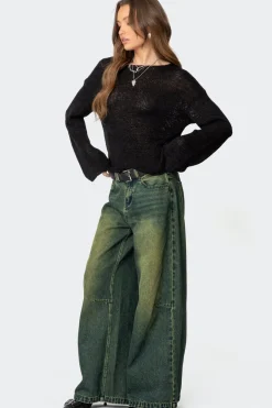 Shawn Washed Low Rise Jeans