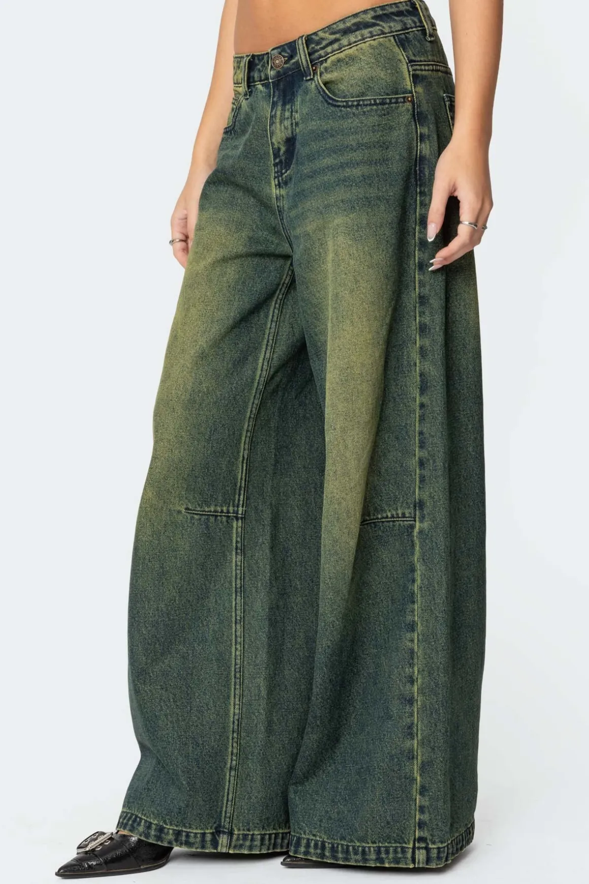 Shawn Washed Low Rise Jeans
