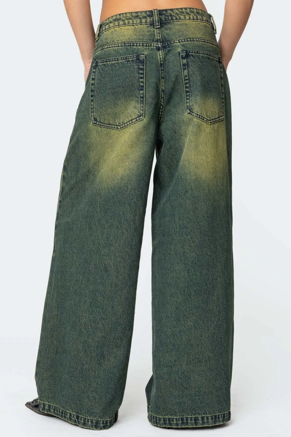 Shawn Washed Low Rise Jeans