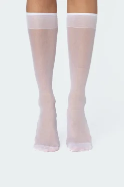 Sheer Knee High Socks