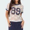 89 Sheer Lace T Shirt