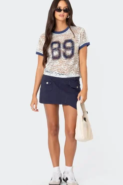 89 Sheer Lace T Shirt