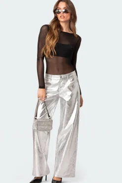 Sheer Mesh Bandeau Bodysuit