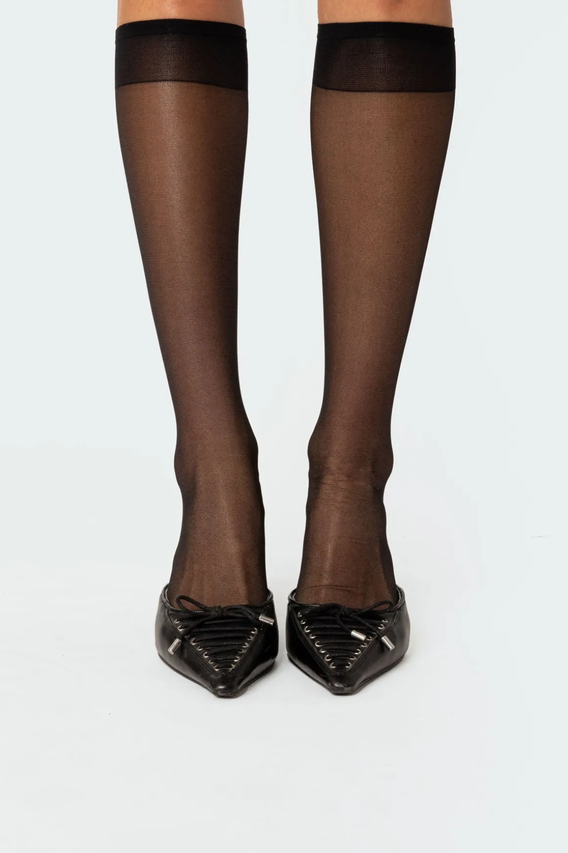 Sheer Mesh Knee High Socks