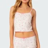 Shelly Pointelle Printed Tank Top