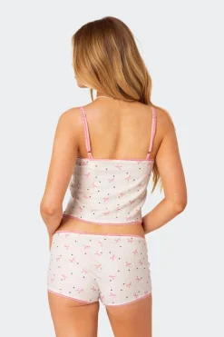 Shelly Pointelle Printed Tank Top