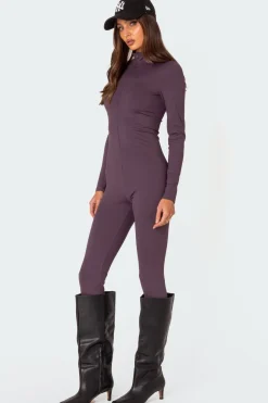 She'S Snatched High Neck Jumpsuit