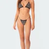 Shimmer Rhinestone String Bikini Bottom