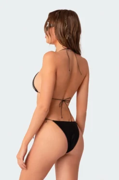 Shimmer Rhinestone String Bikini Bottom