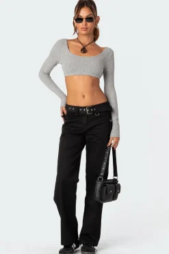 Sia Low-Rise Cargo Pants