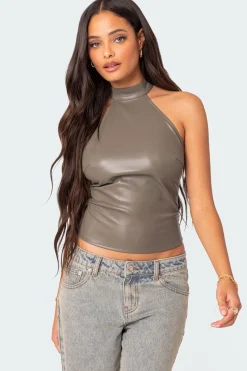 Sienna Latex Halter Top
