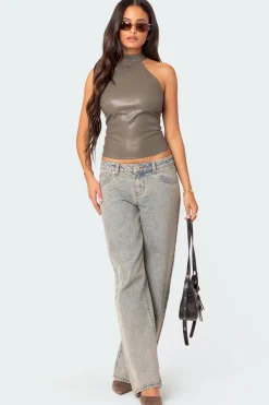 Sienna Latex Halter Top