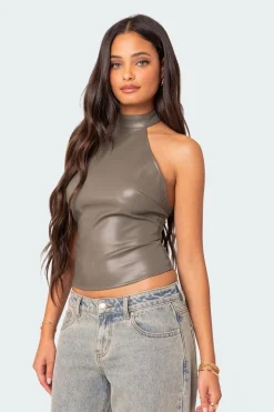 Sienna Latex Halter Top