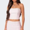 Silvie Printed Lace Up Corset