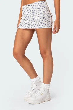 Sinclair Printed Pointelle Mini Skirt