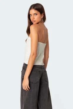 Siren Sequin Split Front Top