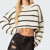 Sister Striped Cropped Sweater
