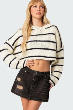 Sister Striped Cropped Sweater