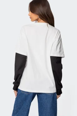 Situationship Oversized Layered T Shirt