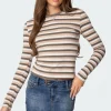 Sivan Striped Long Sleeve T Shirt