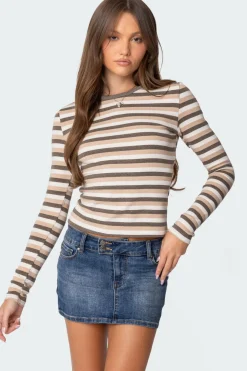 Sivan Striped Long Sleeve T Shirt