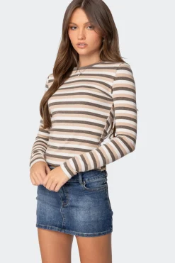 Sivan Striped Long Sleeve T Shirt