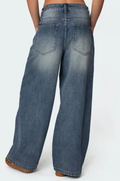 Skater Girl Washed Low Rise Jeans