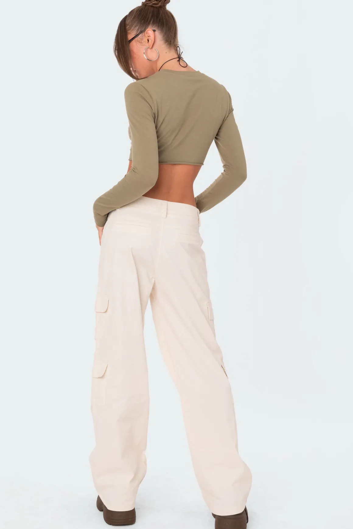 Slashed Crop Top