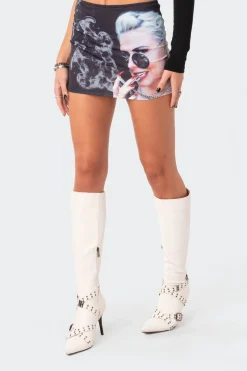 Smokin Low-Rise Mini Skirt