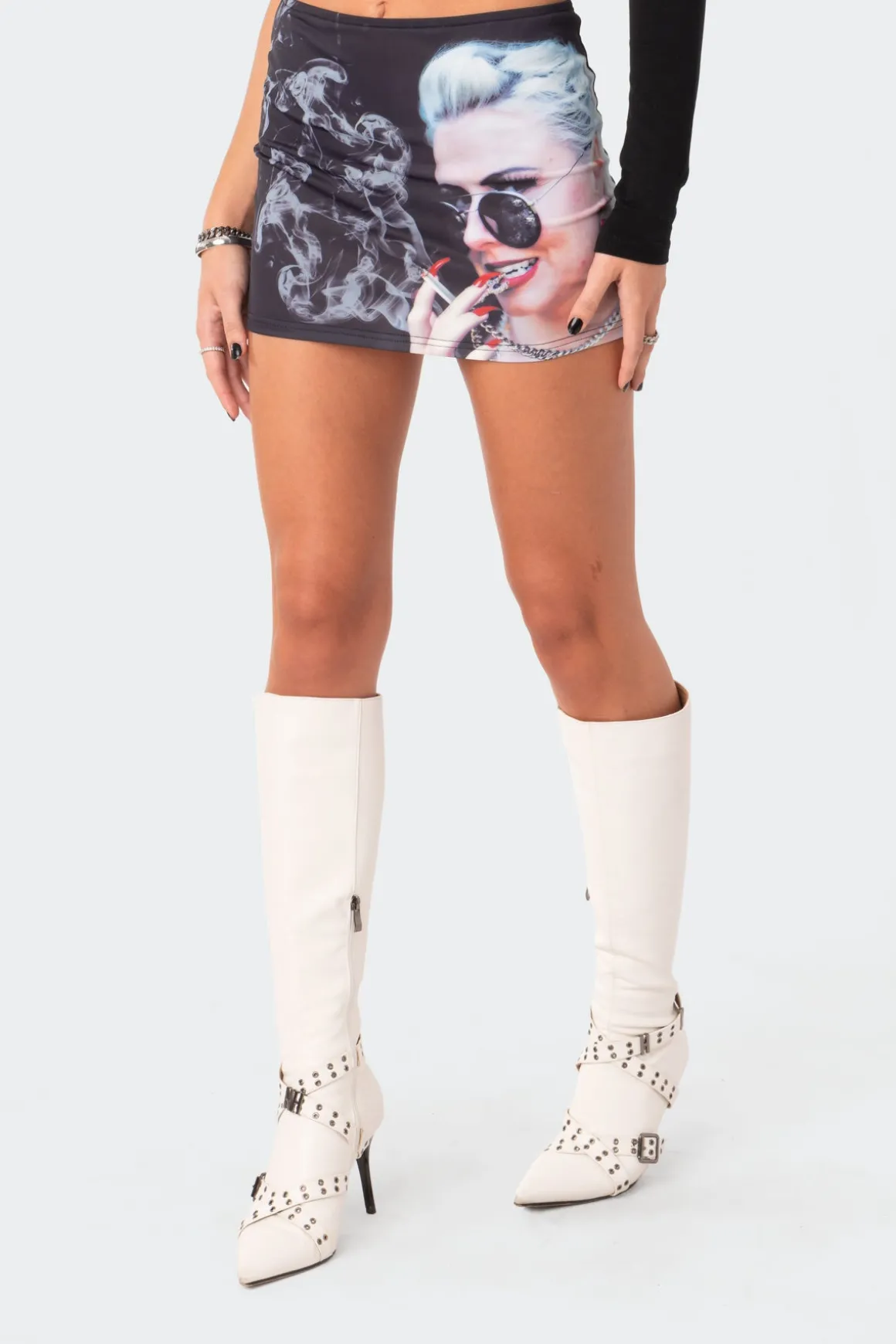 Smokin Low-Rise Mini Skirt