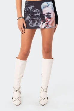 Smokin Low-Rise Mini Skirt