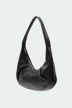 So Chic Faux Leather Shoulder Bag
