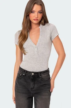 So Chill Button Up Bodysuit
