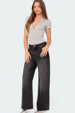 So Chill Button Up Bodysuit