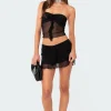 Solange Ruffle Mesh Mini Skirt