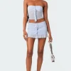 Solange Ruffle Mesh Mini Skirt