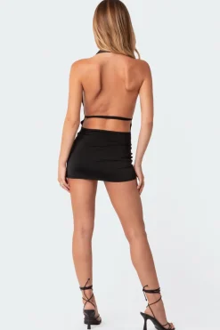 Solei Open Back Mini Dress