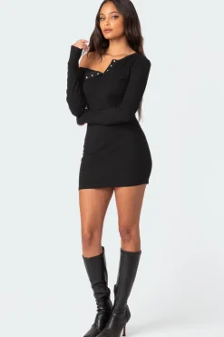 Soleste Ribbed Mini Dress